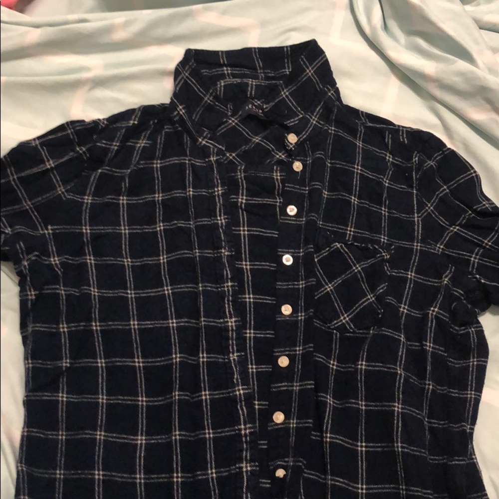 Navy flannel shirt